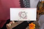 Invitatii nunta albe elegante 11 x 22 cm