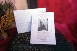 Invitatii de botez carton mat destinat textului 13.5 x 20 cm