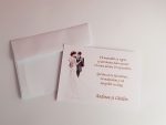 Carduri de confirmare elegant alb 9 x 12 cm