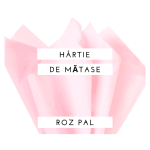 Hartie de matase roz pal cadouri ambalaje decoratiuni set 24 buc