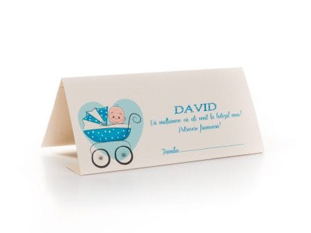 Plicuri de bani botez carton crem cu numele copilasulu 9 x 20 cm