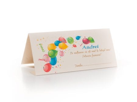 Plicuri de bani botez cu baloane multicolore 9 x 20 cm