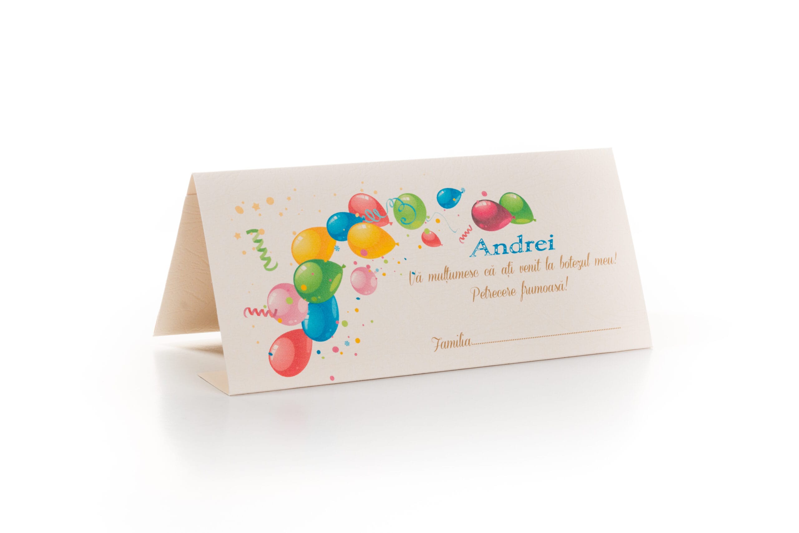 Plicuri de bani botez cu baloane multicolore 9 x 20 cm Plicuri de bani botez cu baloane multicolore 9 x 20 cm
