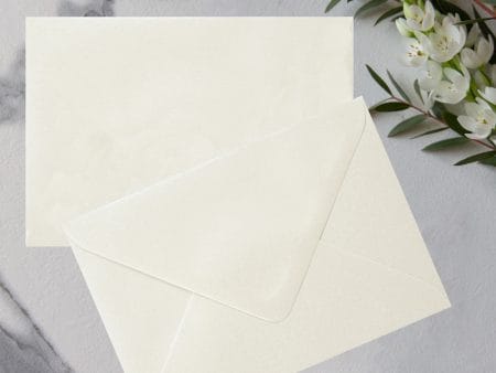 Plicuri ivory sidef invitatii nunta i8 133 x 184 mm set 20 buc