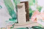 Invitatii nunta care se pliaza in doua 9.4 x 23 cm
