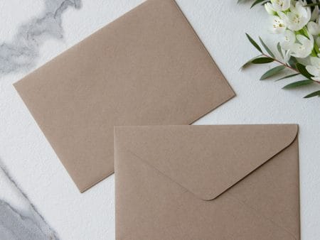 Plicuri hartie craft invitatii Vintage 125 x 175 mm set 20 buc