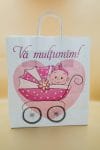 Punga botez pentru fetite alb roz 25 x 11 x 28 cm 1 Punga botez pentru fetite alb roz 25 x 11 x 28 cm