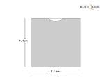 Invitatii nunta roz cu model auriu 11.4 x 11.4 cm