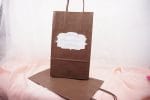Pungi marturii nunta sau botez culoarea ciocolatei 18 x 8.5 x 30 cm