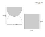 Invitatii nunta moderne colturi aurii 15.5 x 16 cm