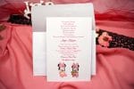 Invitatii botez imagine cu Minnie 13.5 x 20 cm