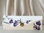 Invitatii de nunta din carton mat cu model floral