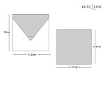 Invitatii nunta margini gri personalizare sigiliu ceara 17 x 17.5 cm