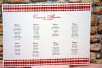 Liste asezare invitati cu model traditional cu numele invitatilor 42cm x 29.7cm