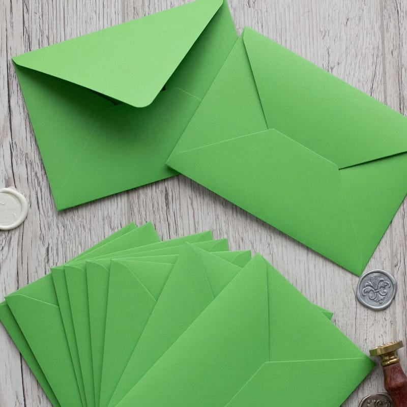 Plicuri-verde-invitatii-nunta-botez-C6-114-x-162-2 Plicuri verde invitatii nunta botez C6 114 x 162 mm set 20 buc