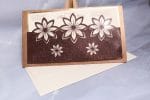 Invitatii nunta cu motive florale in relief şi folie transparenta. 13 x 23 cm