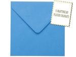Plicuri albastre invitatii felicitare 155 x 155 mm set 20 buc