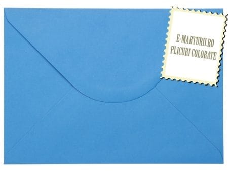 Plicuri albastre invitatii felicitare C5 162 x 229 mm set 20 buc