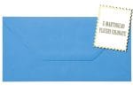 Plicuri albastre invitatii felicitare DL 110 x 220 mm set 20 buc