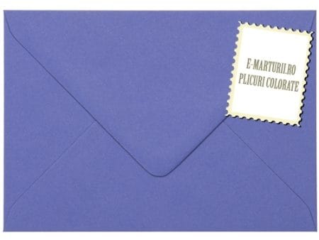 Plicuri albastre iris invitatii felicitare i8 133 x 184 mm set 20 buc