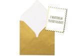 Plicuri aurii patrate invitatii felicitari 130 x 130 mm set 20 buc