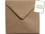 Plicuri craft patrate invitatii felicitare Vintage 155 x 155 mm set 20 buc