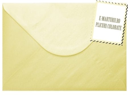 Plicuri crem sidef invitatii nunta C5 162 x 229 mm set 20 buc