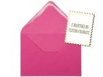 Plicuri fuchsia invitatii botez 125 x 175 mm set 20 buc