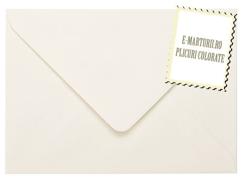 Plicuri ivoire invitatii felicitare 125 x 175 mm set 20 buc Plicuri ivoire invitatii felicitare 125 x 175 mm set 20 buc