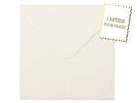Plicuri ivoire patrate invitatii nunta botez sau felicitari 130 x 130 mm set 20 buc