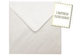 Plicuri ivory sidef invitatii felicitare 155 x 155 mm set 20 buc