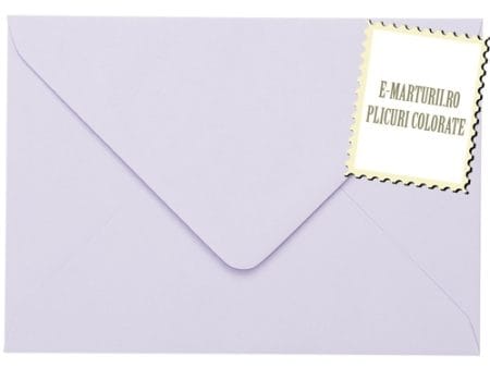 Plicuri lila invitatii felicitare 125 x 175 mm set 20 buc