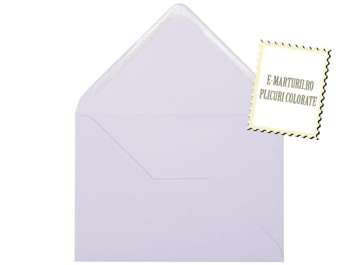 Plicuri lila invitatii nunta i8 133 x 184 mm set 20 buc Plicuri lila invitatii nunta i8 133 x 184 mm set 20 buc