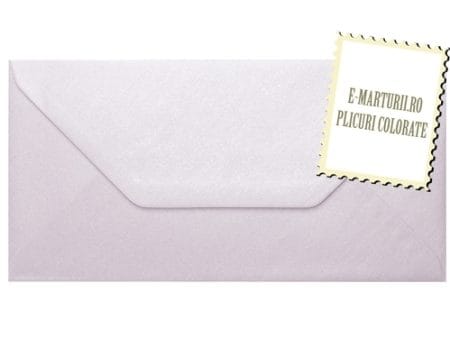 Plicuri lila sidef invitatii ocazii DL 110 x 220 mm set 20 buc