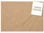 Plicuri maro invitatii nunta botez vintage C6 114 x 162 mm set 20 buc
