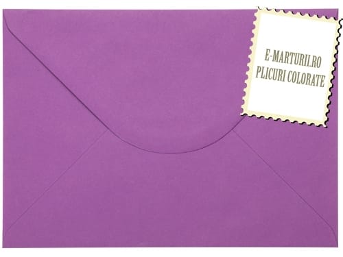 Plicuri mov invitatii botez C5 162 x 229 mm set 20 buc Plicuri mov invitatii botez C5 162 x 229 mm set 20 buc