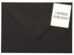 Plicuri negre invitatii felicitare I8 133 x 184 mm set 20 buc