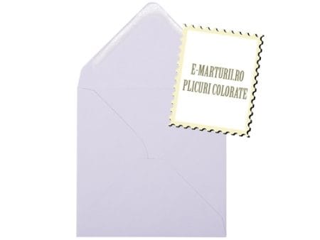 Plicuri patrate invitatii lila 155 x 155 mm set 20 buc