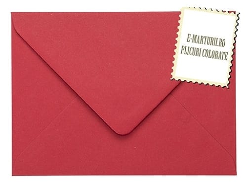 Plicuri rosii invitatii felicitare 82 x 113 mm set 20 buc Plicuri rosii invitatii felicitare 82 x 113 mm set 20 buc