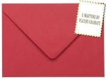 Plicuri rosii invitatii felicitare C6 114 x 162 mm set 20 buc 1 Plicuri rosii invitatii felicitare C6 114 x 162 mm set 20 buc