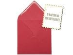 Plicuri rosii patrate invitatii felicitare 130 x 130 mm set 20 buc
