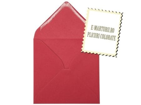 Plicuri rosii patrate invitatii felicitare 130 x 130 mm set 20 buc