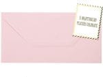 Plicuri roz DL invitatii felicitare DL 110 x 220 mm set 20 buc