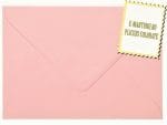 Plicuri roz invitatii felicitare C6 114 x 162 mm set 20 buc