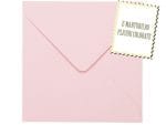 Plicuri roz patrate invitatii felicitare 155 x 155 mm set 20 buc 1 Plicuri roz patrate invitatii felicitare 155 x 155 mm set 20 buc