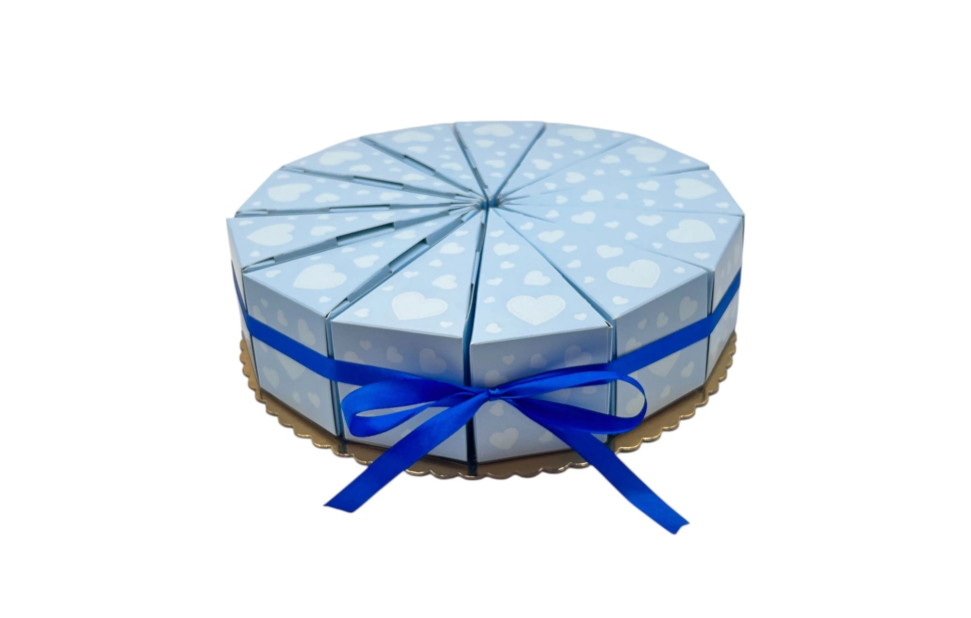 Cutii de Prajituri felie de tort albastre 15 x 7 x 7.5 cm Cutii de Prajituri felie de tort albastre 15 x 7 x 7.5 cm