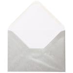 Plicuri argintii invitatii felicitare C6 114 x 162 mm set 20 buc