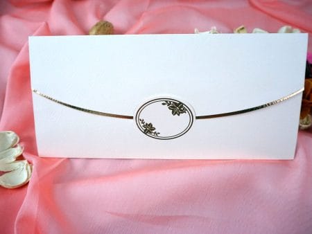 Invitatii nunta carton mat poros insertii aurii 22.3 x 10.5 cm