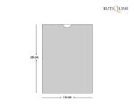 Invitatii nunta crem model floral verde si fundita 13.6 x 19.9 cm