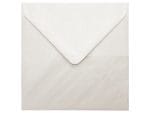 Plicuri ivory sidefat patrate mici 130 x 130 mm set 20 buc